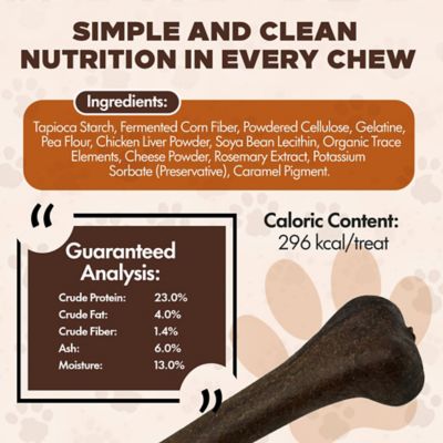 Image showing  Chewka Bacon Flavored Plant-Forward Fully Digestible Dog Chew Bone, Medium, 3 CT