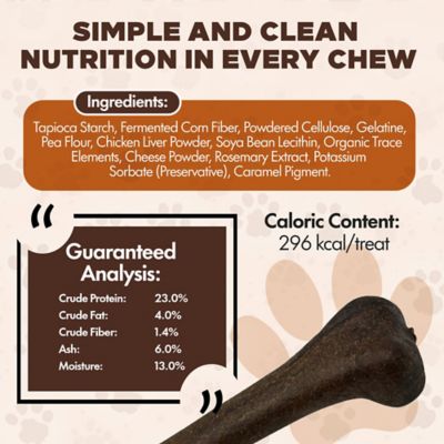 Image showing  Chewka Bacon Flavored Plant-Forward Fully Digestible Dog Chew Bone, Medium, 1 CT