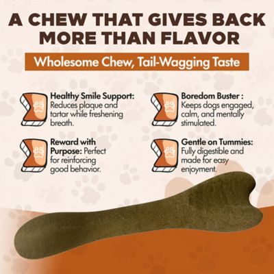 Image showing  Chewka Chicken Flavored Plant-Forward Fully Digestible Dog Chew Bone, Large, 3 CT
