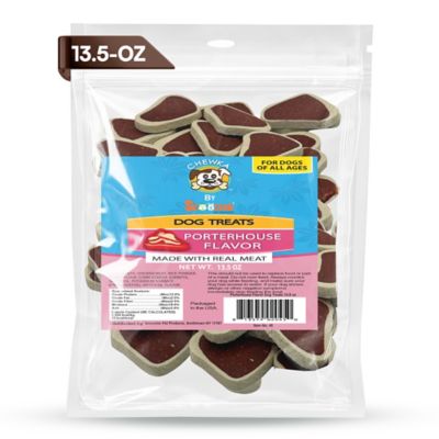 Image showing  Chewka Real Meat Soft & Chewy Juicy Porterhouse Flavor Dog Treats, 13.5-oz. Bag
