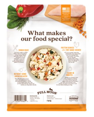Image showing 1 th Full Moon Freshly Crafted Free Range Chicken Recipe Frozen Human-Grade Dog Food
