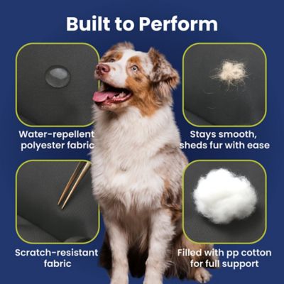 Image showing  Ultra Large Premium 2-in-1 Car Seat & Convertible Travel Dog Bed, Black