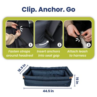 Image showing 5 th PawsPik Ultra Large Premium 2-in-1 Car Seat & Convertible Travel Dog Bed, Black