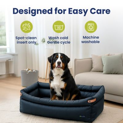 Image showing 6 th PawsPik Ultra Large Premium 2-in-1 Car Seat & Convertible Travel Dog Bed, Black