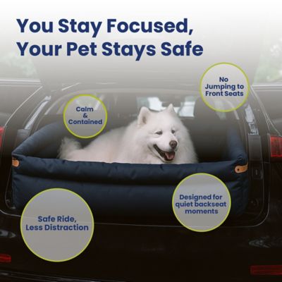 Image showing 8 th PawsPik Ultra Large Premium 2-in-1 Car Seat & Convertible Travel Dog Bed, Black