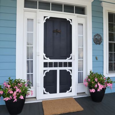 Image showing 7 th Screen Tight Carolina Solid Vinyl Screen Door, 36 x 80in.