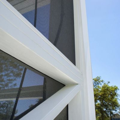 Image showing 6 th Screen Tight MultiTrack Porch Screening System, White System