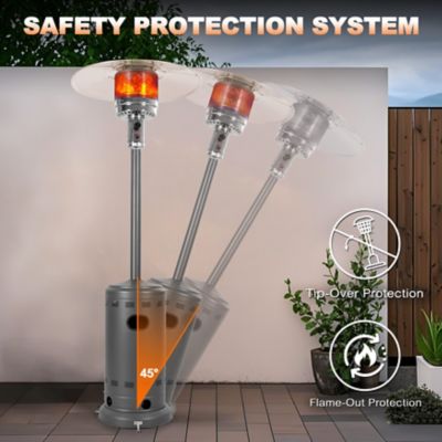 Image showing  Powder-Coated Propane Gas Outdoor Heater with Wheels, ETL Certified