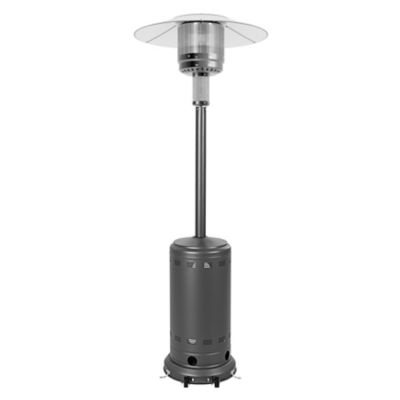Image showing 9 th Nuu Garden Powder-Coated Propane Gas Outdoor Heater with Wheels, ETL Certified