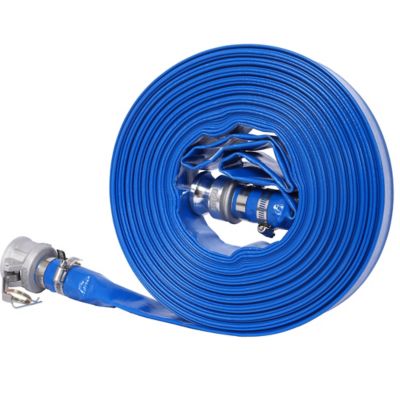 Image showing  1.5 in. x 100 ft. Water Discharge Hose with Fittings
