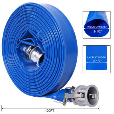 Image showing 7 th Progreen 1.5 in. x 100 ft. Water Discharge Hose with Fittings