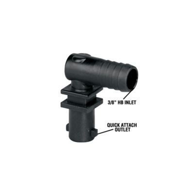 Image showing  3/8 in. Polypropylene Elbow Nozzle Body
