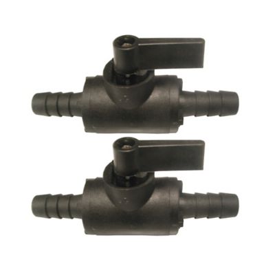 CountyLine 3/8 in. Polypropylene Hose Barb Inline Ball Valves, 2 pk.