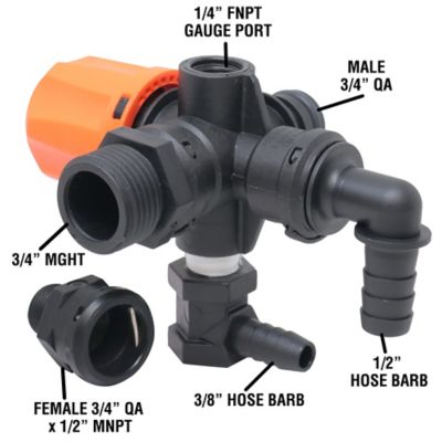 Image showing  Quick-Attach Adjustable Sprayer Pressure Regulator for CountyLine Sprayers