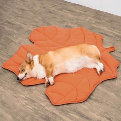 Image showing 1 th FunnyFuzzy Leaf Shape Pet Blanket