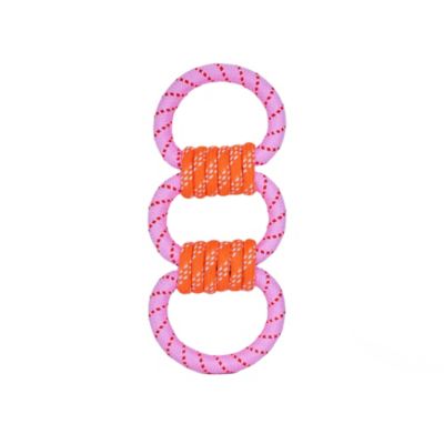 MuttNation Fueled by Miranda Lambert Triple Loop Tugger Rope Dog Toy, Assorted Colors