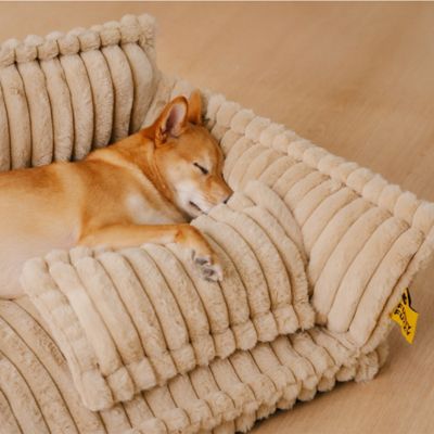 Image showing  Washable Fluffy Dog Sofa Bed