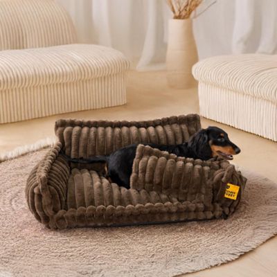 Image showing  Washable Fluffy Dog Sofa Bed