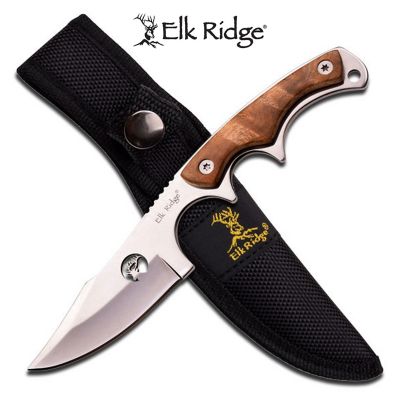 Elk Ridge Raghorn Fixed Blade Knife (Brown)