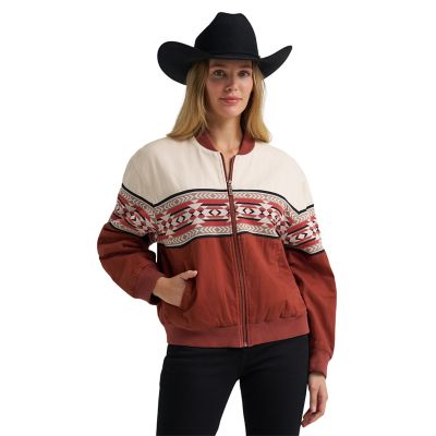 Wrangler Women's Checotah Print Bomber Jacket