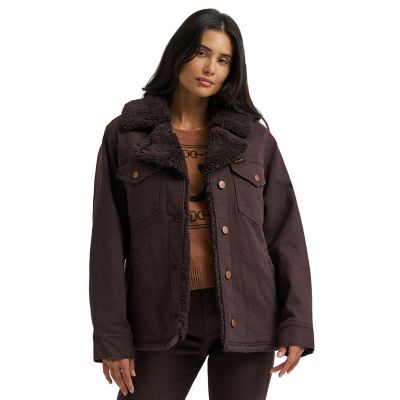 Wrangler Women's Sherpa Lined Brown Wrange Coat