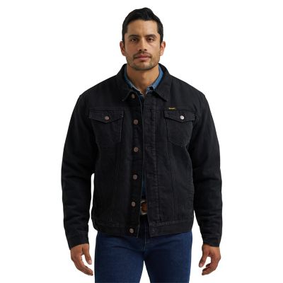 Wrangler Men's Retro Sherpa Lined Denim Jacket
