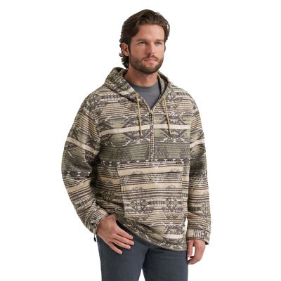 Wrangler Men's Aztec Print 1/4 Zip Pullover