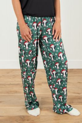Image showing  Women's Santa Cow & Snowflakes Pajama Pants