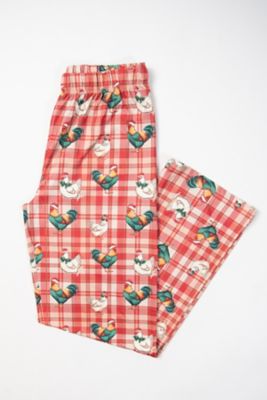 American Farm Company Women's Christmas Chicken Plaid Pajama Pants
