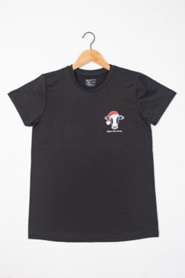 American Farm Company Women's Santa Cows & Snowflakes Pajama Shirt