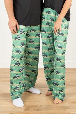 Image showing  Women's Green Tractor Christmas Pajama Pants