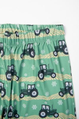 Image showing  Women's Green Tractor Christmas Pajama Pants