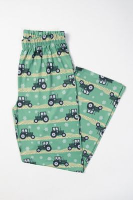 American Farm Company Women's Green Tractor Christmas Pajama Pants