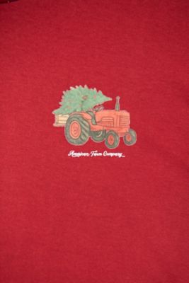 Image showing  Women's Christmas Barn Animals Pajama Shirt