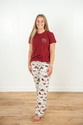 Image showing  Women's Christmas Barn Animals Pajama Shirt