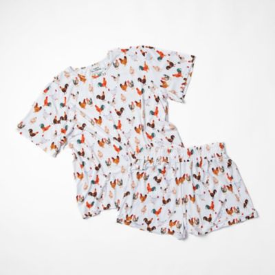 American Farm Company Women's Chicken Bamboo Pajama 2-Piece Set