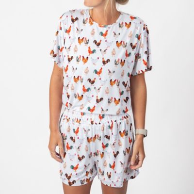 Image showing 1 th American Farm Company Women's Chicken Bamboo Pajama 2-Piece Set