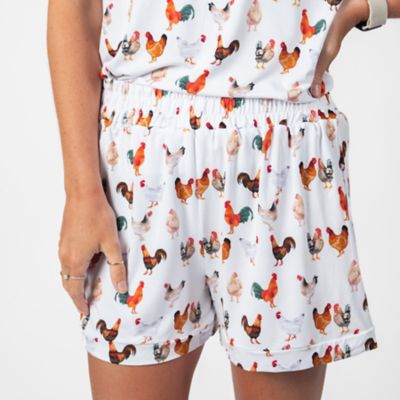 Image showing 3 th American Farm Company Women's Chicken Bamboo Pajama 2-Piece Set