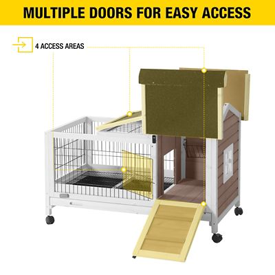 Image showing  Rabbit Hutch Bunny Cage (Inner Space 4.84 ft.)