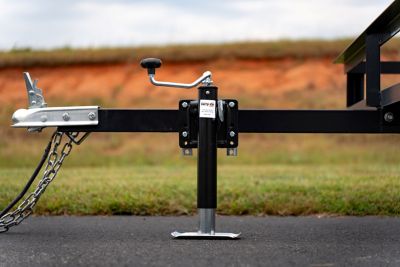 Image showing  2,000 lb. Capacity Top Wind Bolt-On Jack, 10 in. Travel, Bolt-On Swivel Bracket