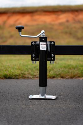 Image showing  2,000 lb. Capacity Top Wind Bolt-On Jack, 10 in. Travel, Bolt-On Swivel Bracket