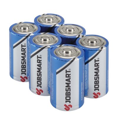 JobSmart Premium Alkaline D Batteries, 6 pk.