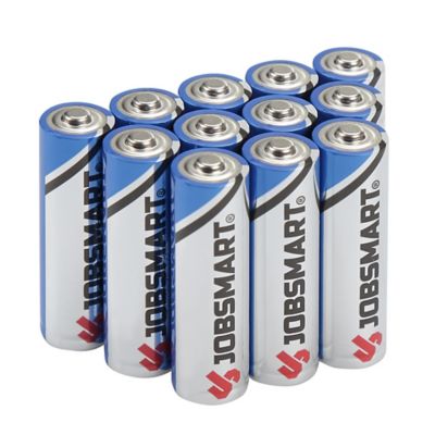 JobSmart Premium Alkaline AA Batteries, 12 pk.