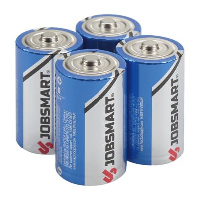 JobSmart Premium Alkaline D Batteries, 4 pk.