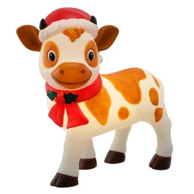 Red Shed 24 in. Blow Mold LED Calf Christmas Decoration