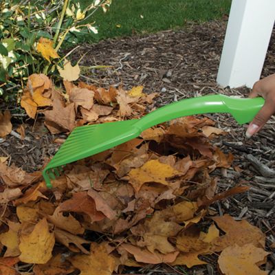 Image showing  60 in. Steel Handle Poly Dual Tine Leaf Rake, 3 pk.