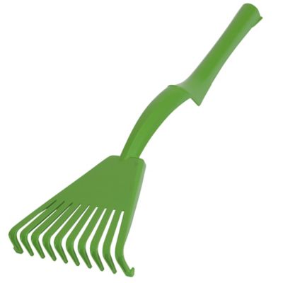 Image showing  60 in. Steel Handle Poly Dual Tine Leaf Rake, 4 pk.