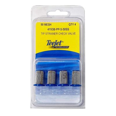TeeJet Poly Tip Strainer 50 Mesh Check Valve