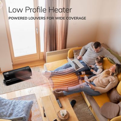 Image showing 5 th Lasko 1500W Low Profile Baseboard Space Heater with Timer and Remote Control