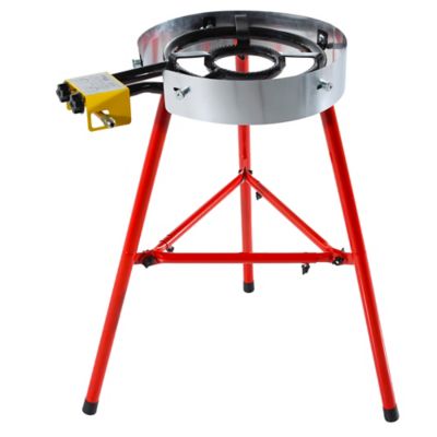 Image showing  Chef Series Compact Kit with Paella Pan, Dual Gas Burners, and Stand